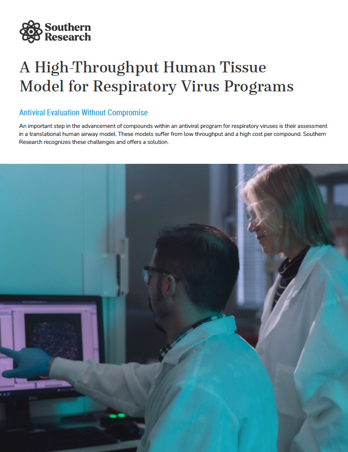 A High-Throughput Human Tissue Model for Respiratory Virus Programs ...